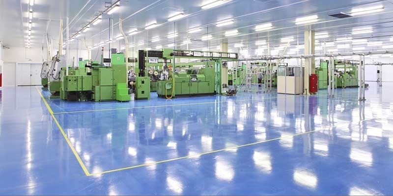 Nhà xưởng sạch sẽ sau khi vệ sinh