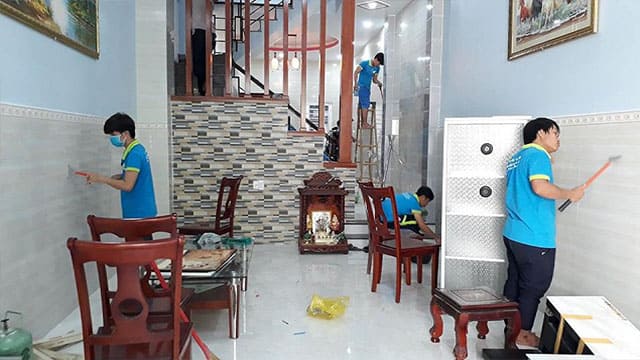 Vệ sinh nhà ở theo giờ tại Hà Nội.
