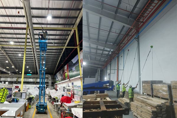 Vệ sinh nhà xưởng khu công nghiệp tại Bắc Ninh.
