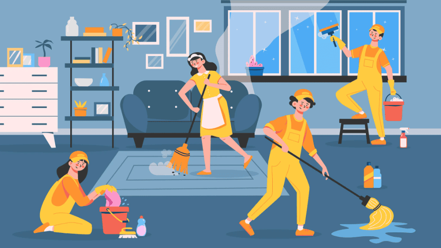 Dịch vụ vệ sinh nhà ở theo giờ tại quận Ba Đình